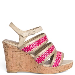 Colette Sol Mermaid Wedge Fuchsia
